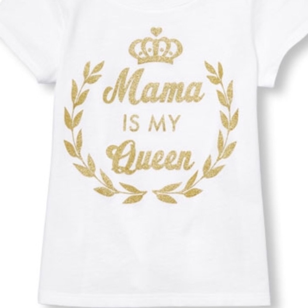 ⭐️MAMA IS MY QUEEN TEE (GOLD)